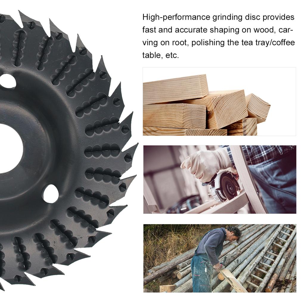 KKmoon 1 buc Disc de șlefuit polizor unghiular 28 dinți Disc abraziv pentru prelucrarea lemnului