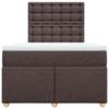 Maison Exclusive - Sommier à lattes de lit avec matelas Marron foncé 120x200 cm