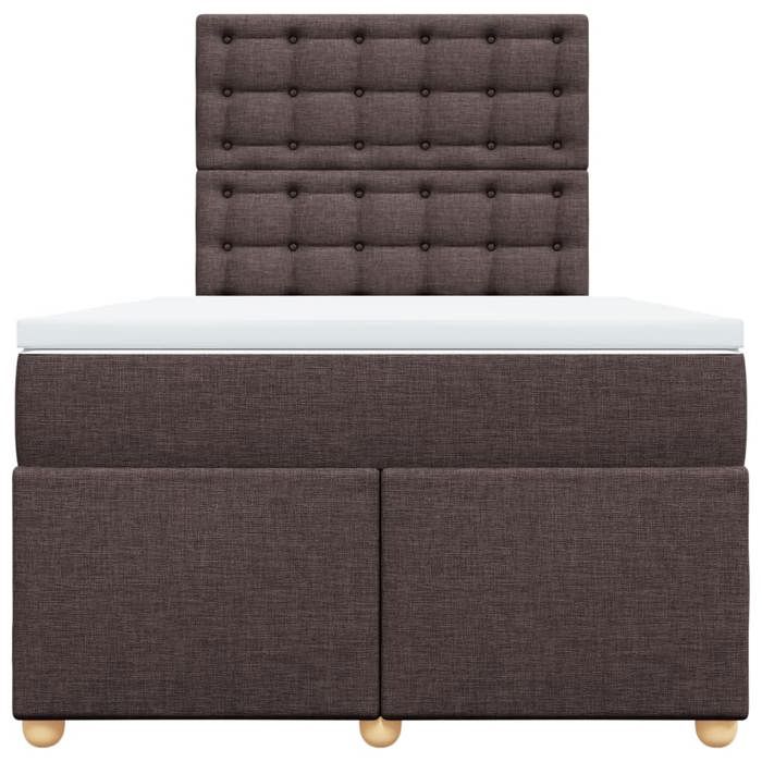 Maison Exclusive - Sommier à lattes de lit avec matelas Marron foncé 120x200 cm