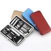 8/19Pcs Home Nail Clipper Set Large Dead Skin Pliers Diagonal Small Eyebrow Clipper With Leather Sleeve For Personal Grooming