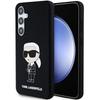 Pouzdro pro Samsung Galaxy S24 Karl Lagerfeld Silikonové Ikonik Černé