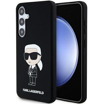 Dėklas Samsung Galaxy S24 Karl Lagerfeld Silikoninis Ikonik Juodas