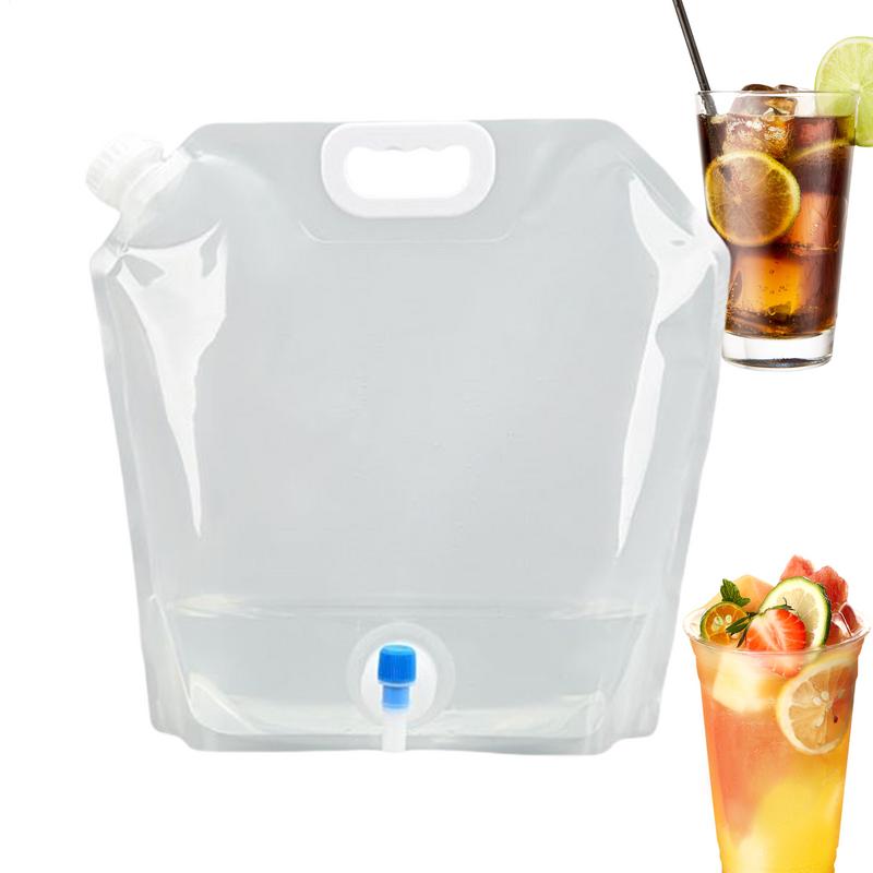 Water Bladder Bag  Folding Water Bag Camping 10L Large Capacity Portable Water Bag Thickened Soft Food Grade Water Storage Bag