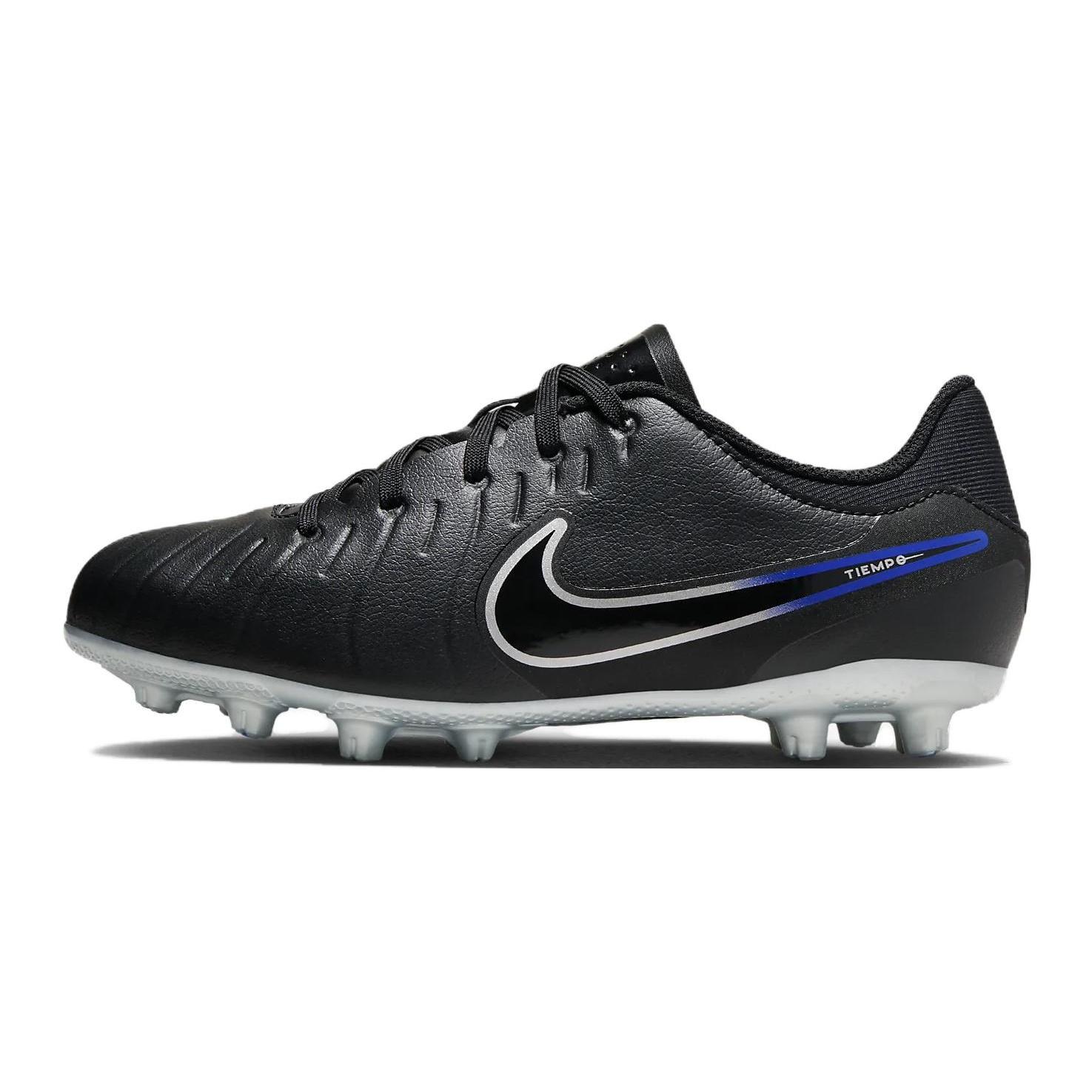 (GS) Nike JR Tiempo Legend 10 Academy Black Blue Kids DV4349-040 EU 35.5