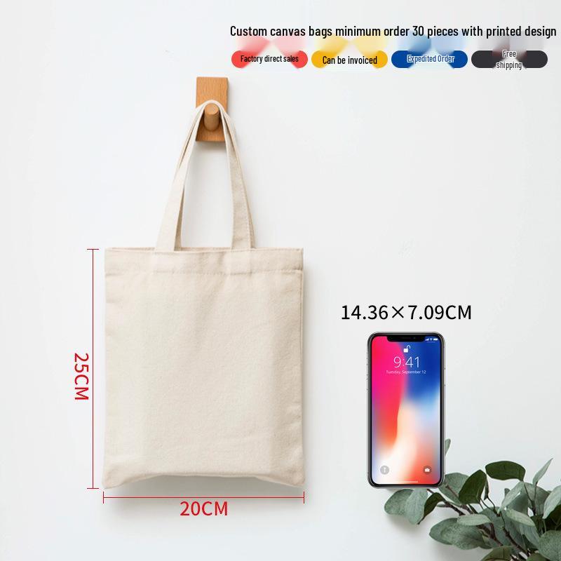 Индивидуальная экологичная хлопковая сумка-шоппер ручной росписи DIY