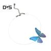 Schmetterlings-Halskette, Boho-Stil, unsichtbare Kette, Schmetterlingsfee-Halskette, transparente Angelschnur-Halskette für Frauen und Mädchen