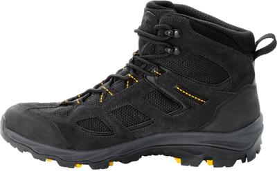 Calçado de Trekking Jack Wolfskin Vojo 4 Texapore Mid preto/amarelo robusto xt