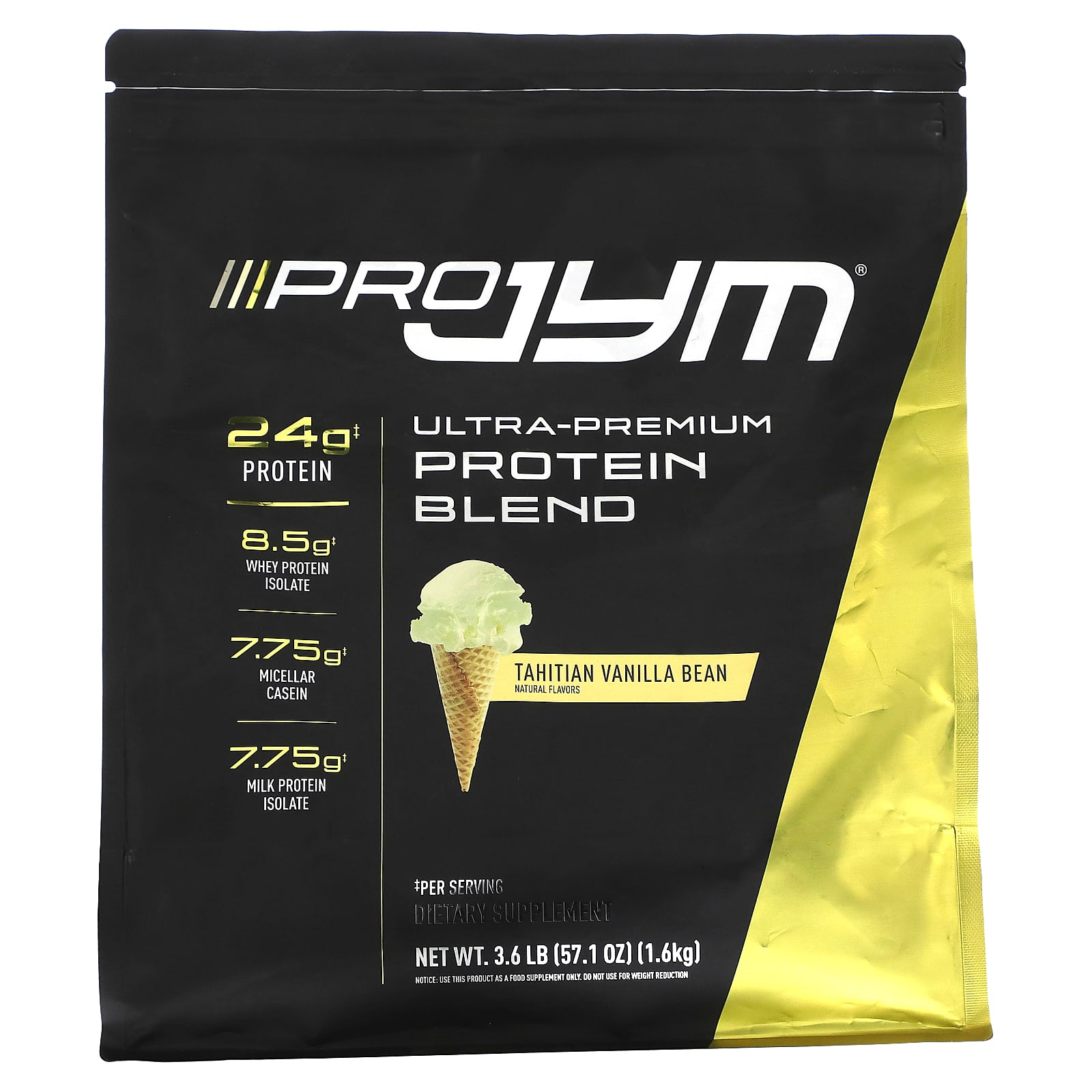 

Ultra Premium Protein Blend, Tahitian Vanilla Bean, 1.6Kg (3.6Lb)