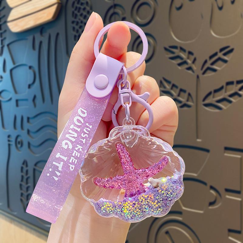 

Морская звезда Ракушка Прекрасный брелок в виде плавающей бутылочки Розовый Голубой Фиолетовый Желтый фиолетовый