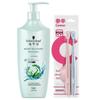 Velvet Soft Toothbrush 2-Pack & Aqua-Glow Hair Conditioner