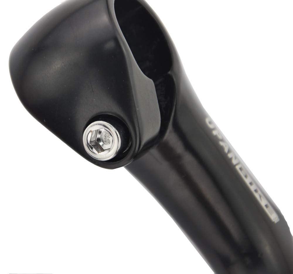 UPANBIKE Fahrrad Aluminium Schwanenhals Vorbau Vorbau, 22,2 mm, 25,4 mm, Legierung, Form, 40 mm/80 mm (80mm180mm30°, Schwarz)