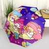 1pc My Melody & Little Twin Stars Festival Umbrella - Automatic Opening/Closing, Foldable Design, Outdoor Use, Gift for Fans, Travel, Daily Use.K072