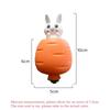 1-40PCS Carrot Rabbit Stress Relief Squeeze Toy Telescopic Radish Rabbit Toy for Kids Fun Easter Gift for Children