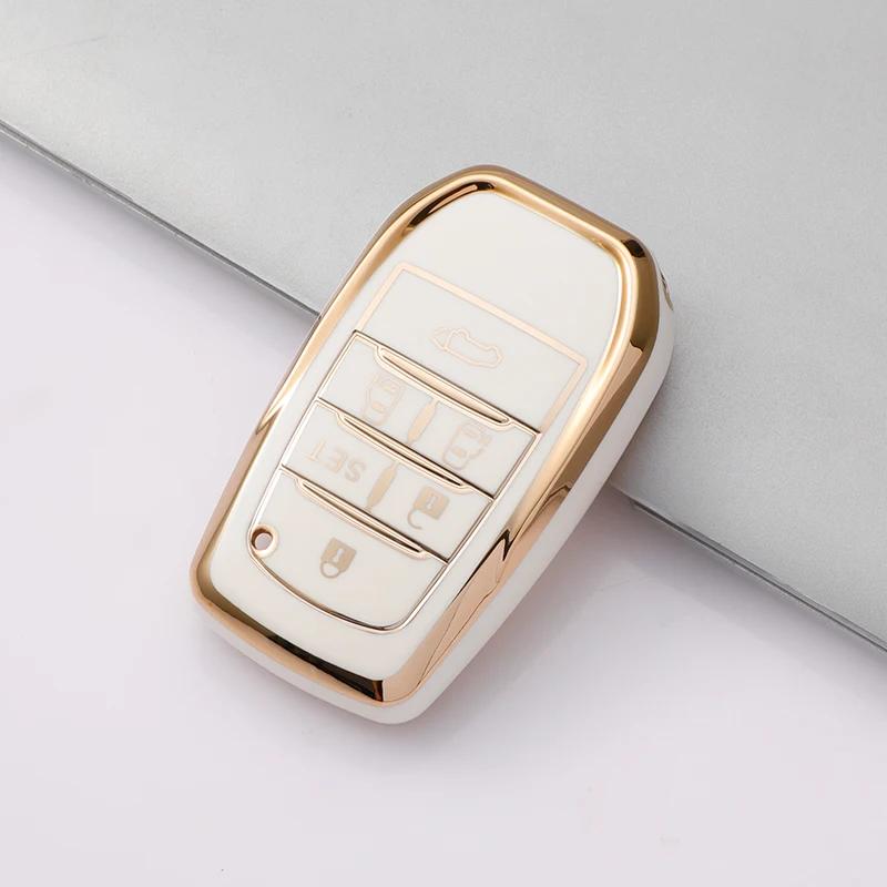 4/5/6 Buttons Car Smart Key Case Cover For Toyota Alphard Vellfire 2012 Previa  Shell Fob Holder Protector Accessories