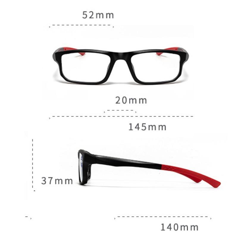 Fashion Square Sports High Definition Anti Blue Light Reading Glasses for Men and Women Wavy Line Full Frame Presbyopia Eyeglasses