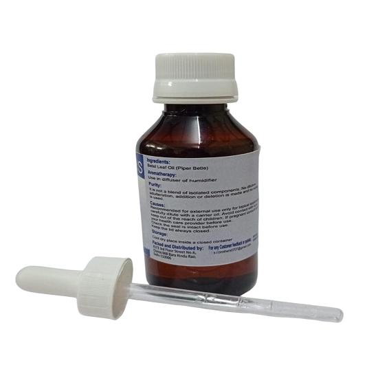 Foglia di Betel S.R Brothers (Scarabeo pifferaio) Olio essenziale di grado terapeutico puro e naturale in plastica con contagocce