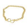 Pet Chain Necklace Gold Color Fashion Decorative Durable Pet Chain Collar for Dogs Cats 0.25x50cm /
