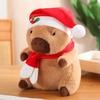 Capybara Plush Toy Holiday Cheer Cartoon Lion Christmas Fortune Festive Wealth