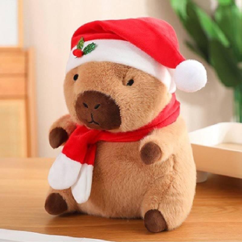 Capybara Plush Toy Holiday Cheer Cartoon Lion Christmas Fortune Festive Wealth