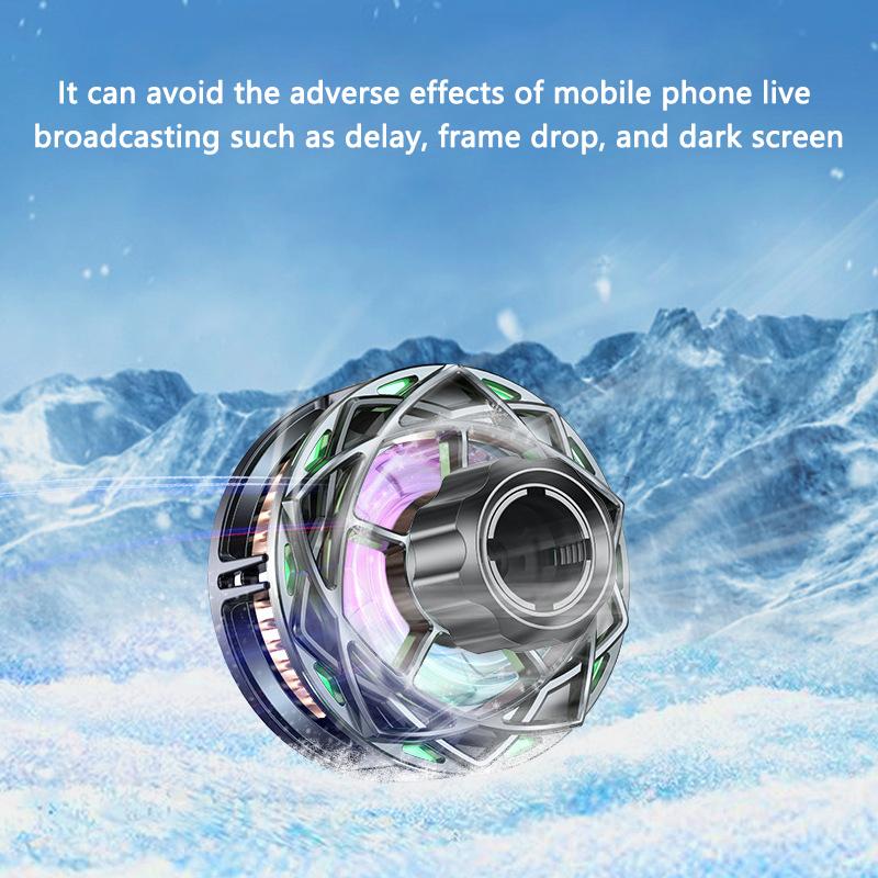N9 Phone Radiator Fan Magnetic Cellphone Live Streaming Gaming Heat Dissipation Cooler with Tripod