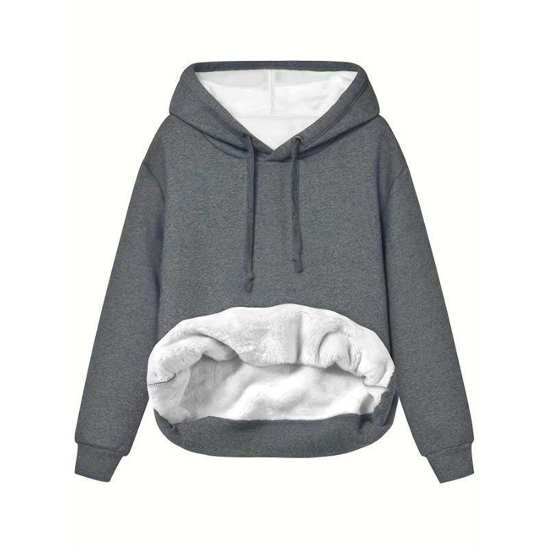 Women's Casual Hooded Sweatshirt Plain Sweatshirt