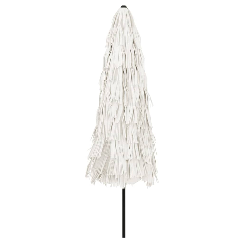 White Sun Umbrella with Steel Pole 324 X 324 X 247 Cm