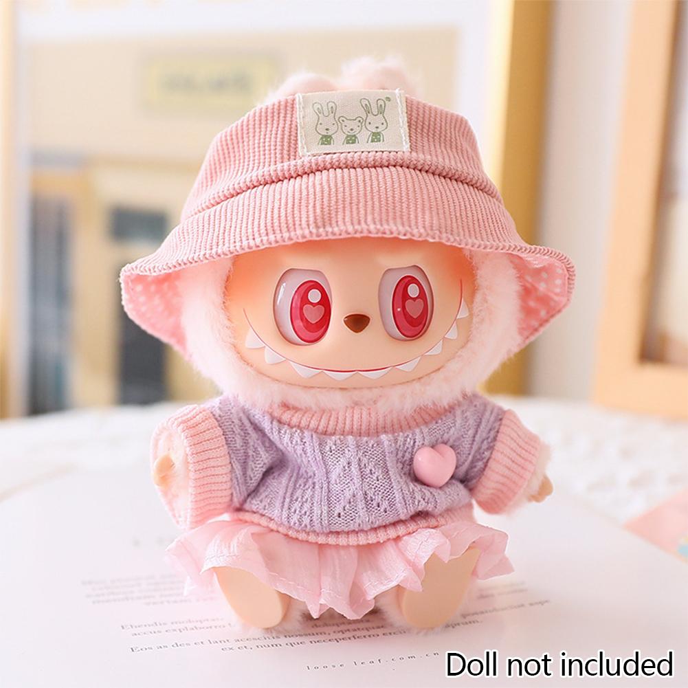 

Миниатюрный Прекрасный Свитер Сари Набор для 17см Кукол Лабубу Милая DIY Кукольная Одежда Модные Аксессуары Прекрасный Наряд Подарки для Девочек Друзей 01#