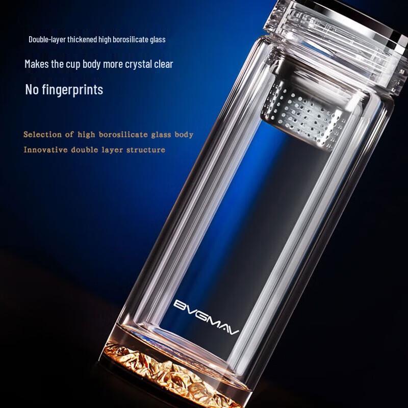 BVGMAV Double Wall Glass Tea Cup