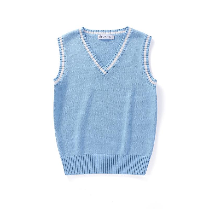 Gilet a Maglia Senza Maniche Donna Uomo Scollo a V Preppy Studenti Ragazzi Ragazze Classico Primaverile Maglione Lavorato a Maglia Moda Coreana Gilet Retrò