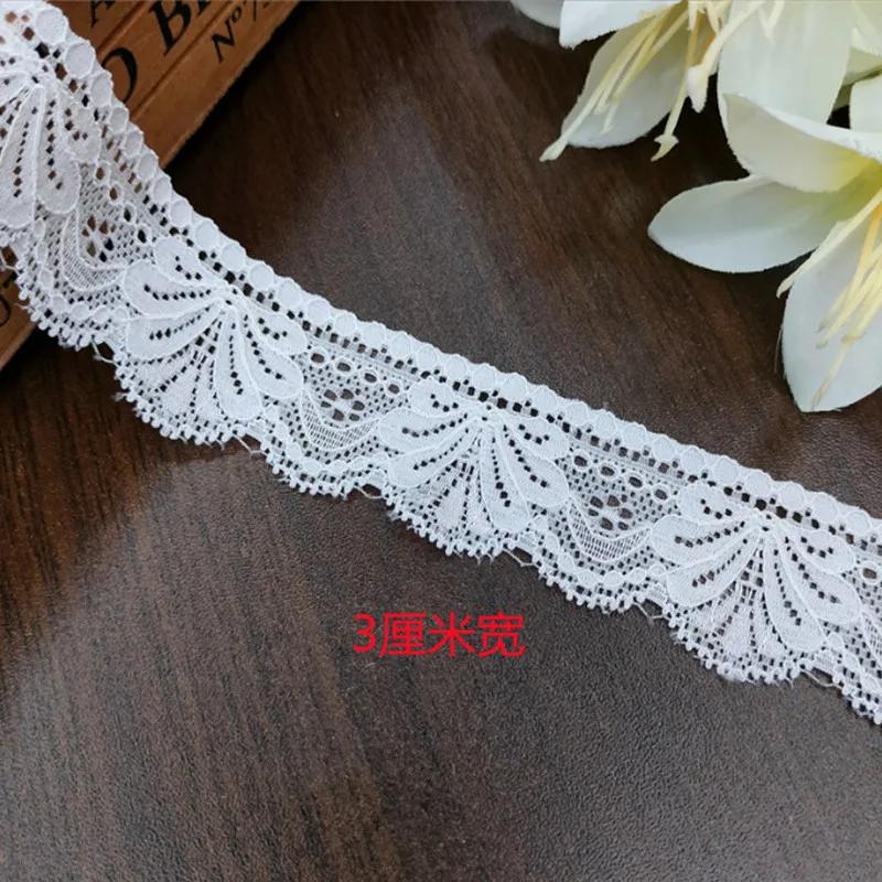 Color Elastic Lace High Quality Soft Elastic Lace Accessories with Hollow Elastic Lace DIY Apparel Sewing Supplies