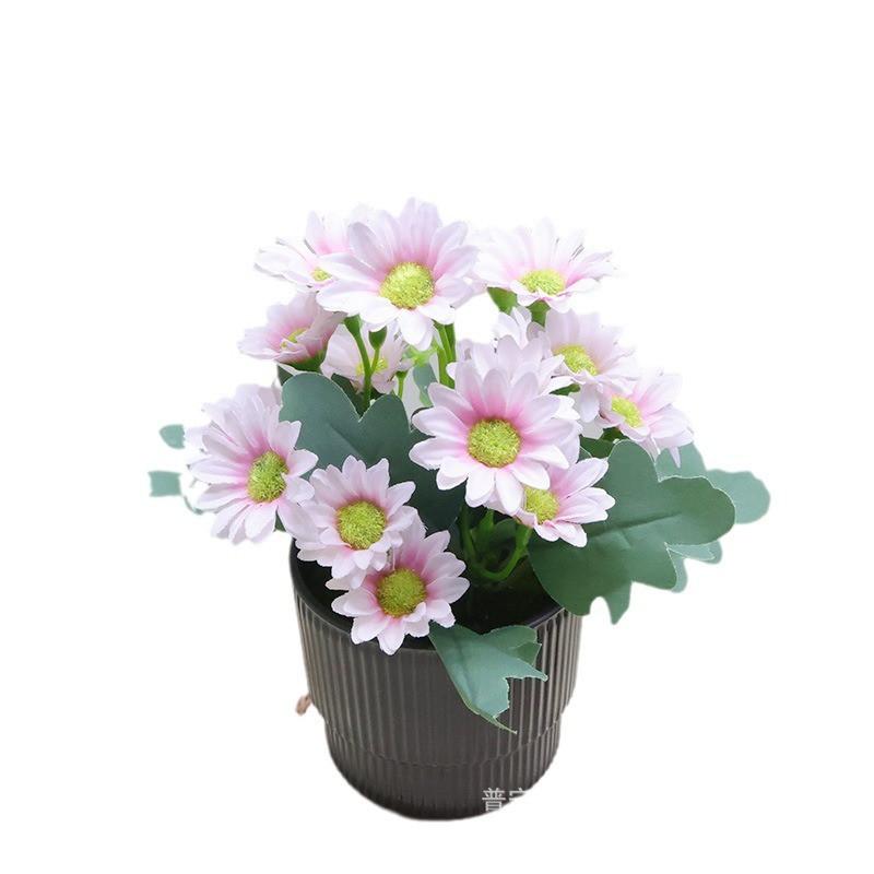 Artificial Daisy Silk Flowers Set Home Decor Table Centerpiece Living Room Dining Arrangement