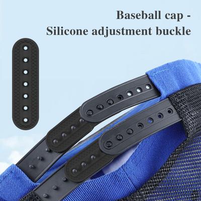 1/2/3 Stück Hutverlängerung, Silikon-Baseballkappen-Verstellgurt, 7 Löcher, Hutgrößenversteller, Schnallenverschluss, Ersatz-Hutverlängerungszubehör
