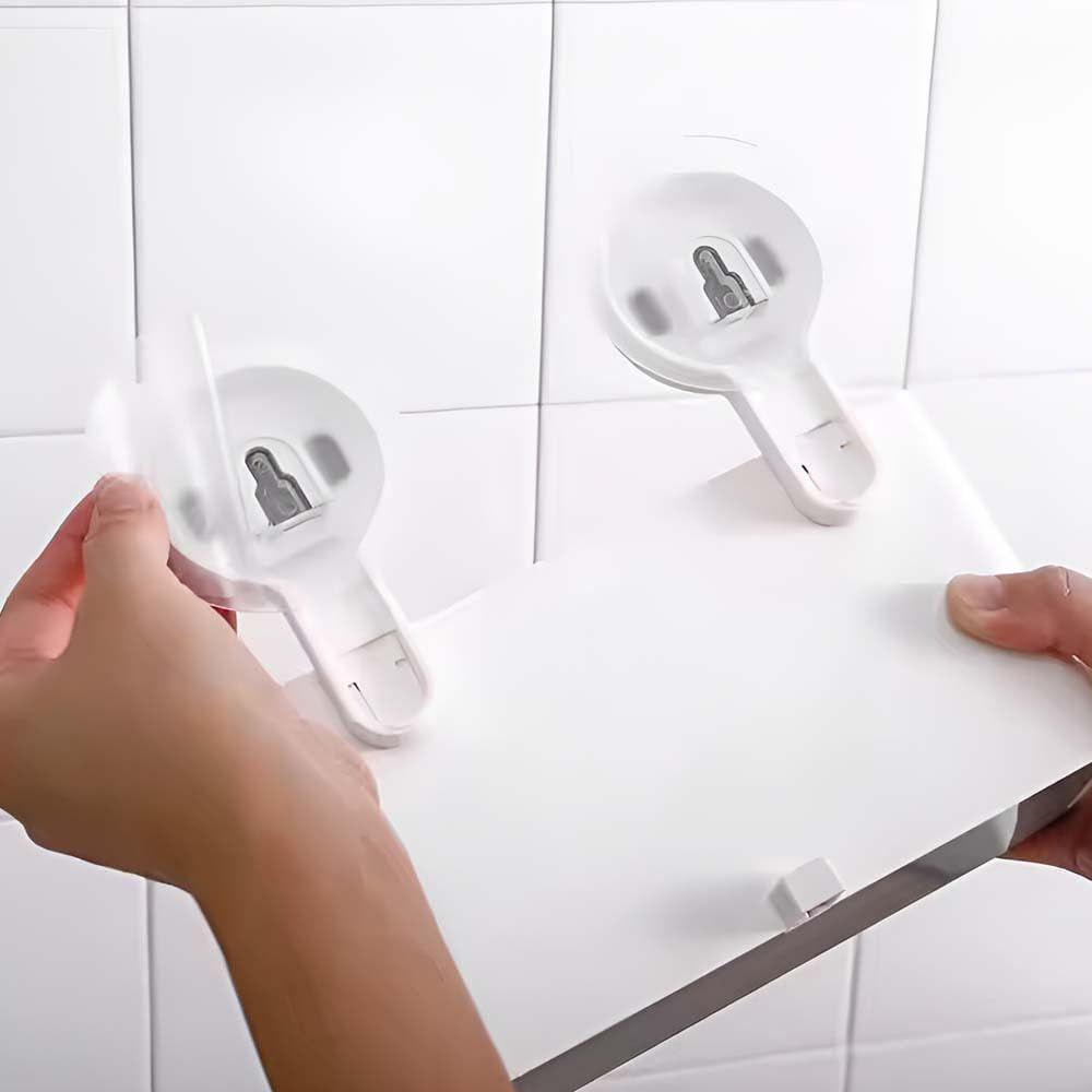 Plastové držáky na zubní kartáčky do koupelny (Balení po 1) | Nástěnný držák na zubní kartáčky | Držáky na zubní kartáčky | Koupelnová police na zeď