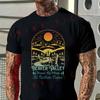 Men High Quality Funny Cotton Moto T-shirt Black 'BEAVER VALLEY' Graphic Tshirt Casual O-neck M