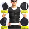 Adjustable Workout Weighted Vest,20KG Training Fitness Weighted Jacket,for Strength Endurance Running,Not Included Steel Plate