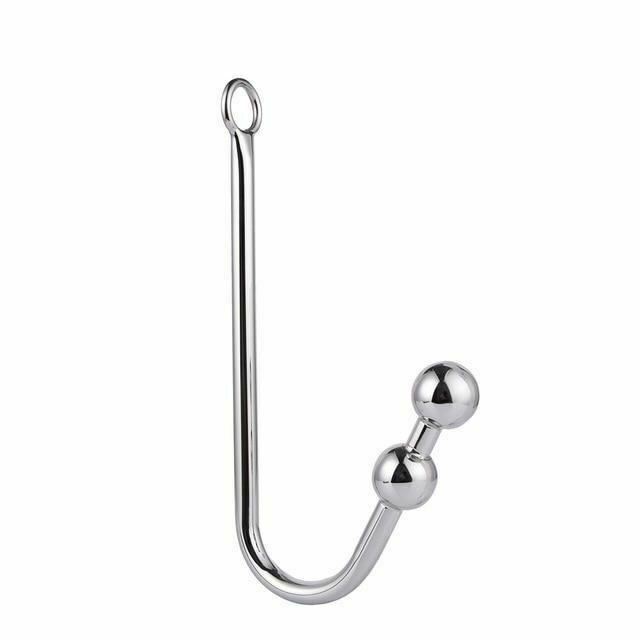 Edelstahl Analhaken Mit Kugeln O-Ring Butt Plug Anal Kugeln & Perlen