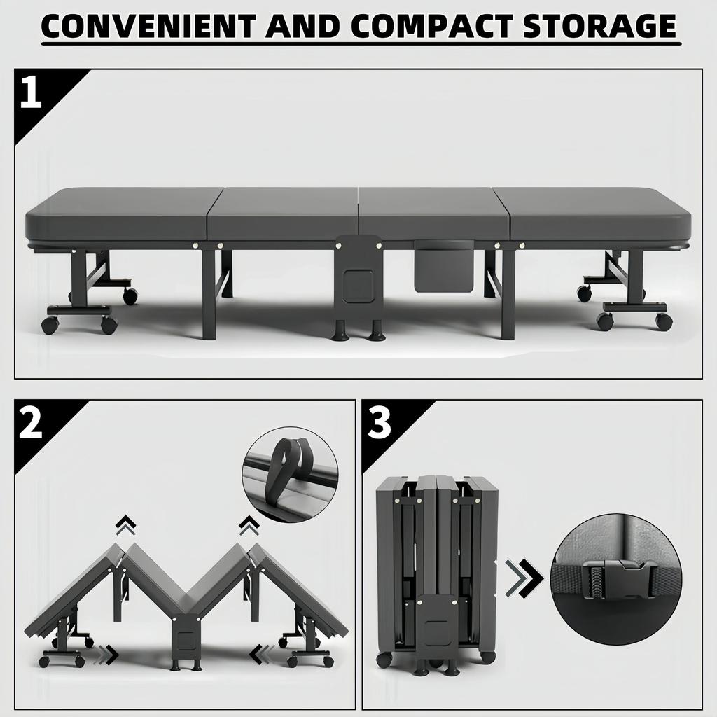 Minimalist Dormitory Villa Hotel Folding Beds Fashion Homestay Apartment Camping Bed Bedroom Designer Lunch Break Bed