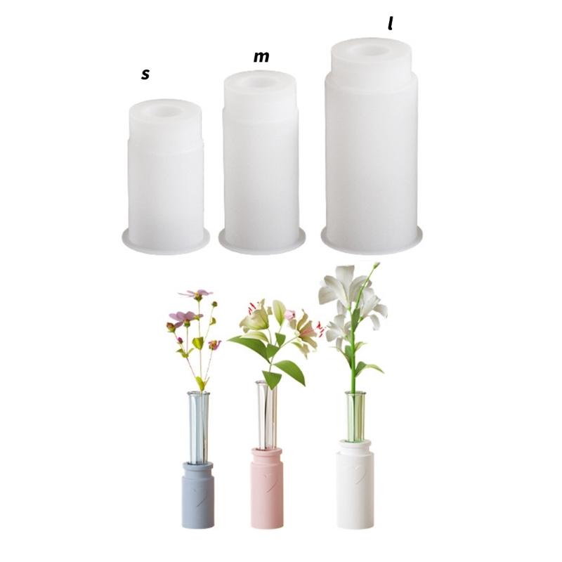 Unique Silicone Crafting Moulds Vase Molds Heart Shape Flowerpot Mold Epoxy Resin Mold Candlestick Moulds for Vase