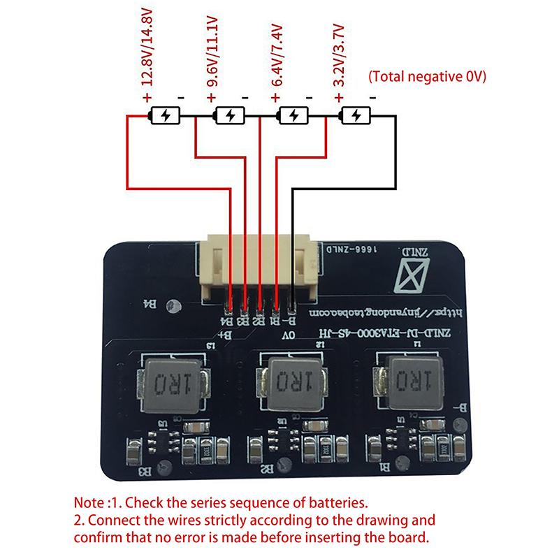 Bms 2S-8S 1.2A Balance Board Lifepo4 Lto Lithium Battery Active Equalizer Balancer Energy Transfer Board Bms 4S 8S