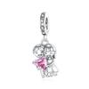 Copper Boys And Girls Lovers Pendants Charm For Genuine Bracelets Charms Bead Necklaces DoItYourself Female Jewellery