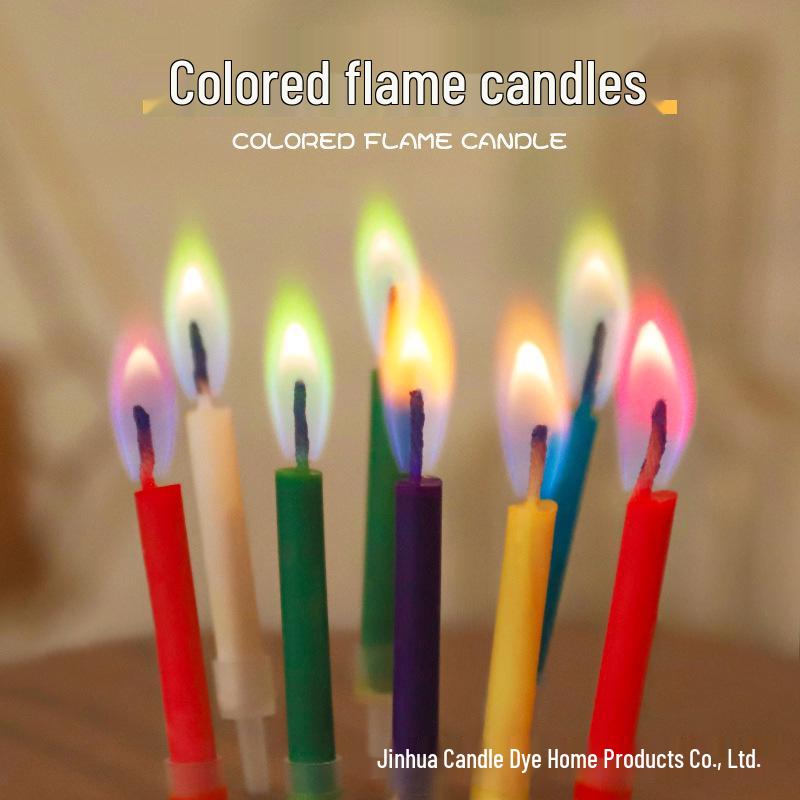 Color Flame Birthday Candles - Creative, Festive Atmosphere for Cakes and Parties