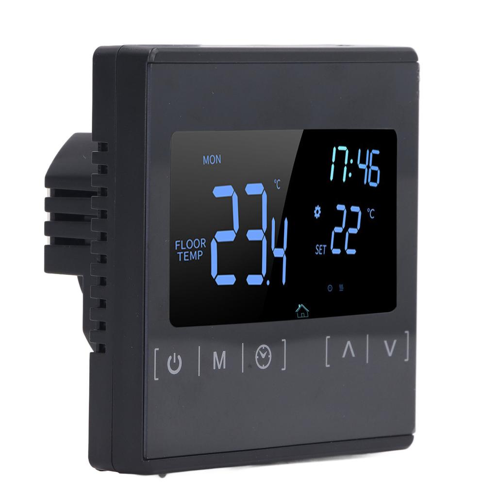 Programmable Digital Thermostat Smart Touch Screen Home Thermostat for Sweat Steaming Room AC85V to 250V