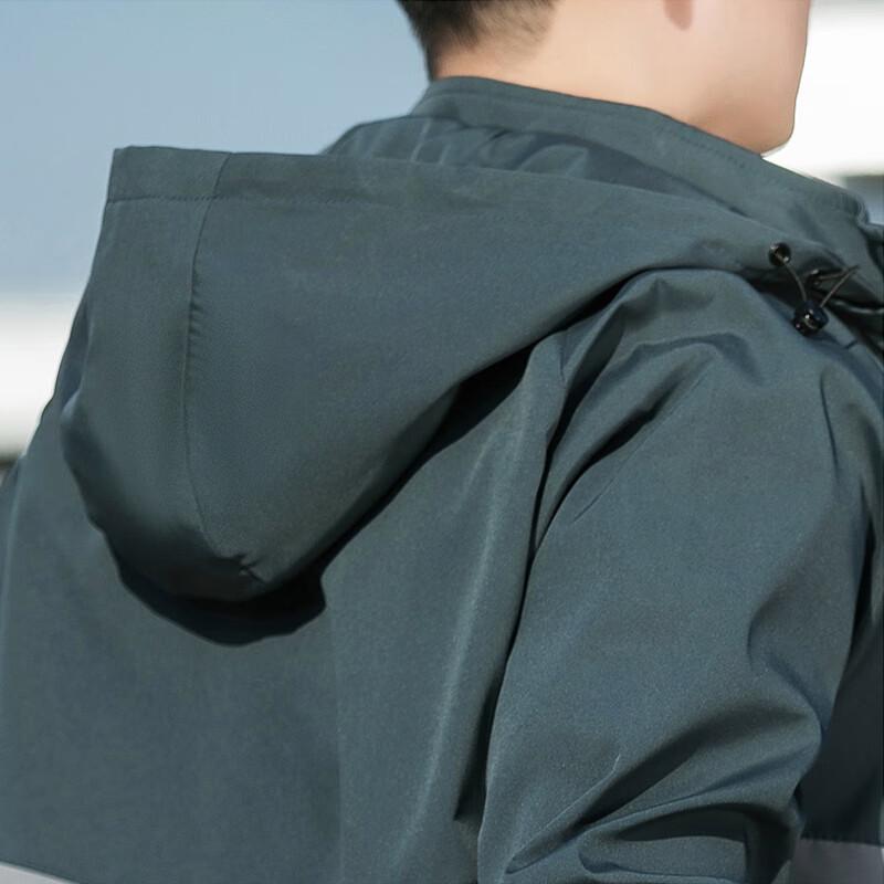 ROMON Men's Spring/Autumn Casual Hooded Jacket