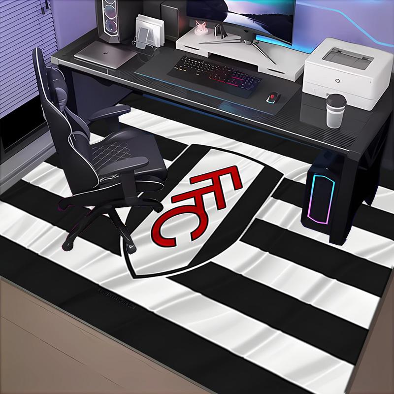 1PC Fulham Football Crest Floor Mat for Living Room, Game Rooms, Office, Bedroom, Office Floor Mat Playful Design, Christmas fan gifts
