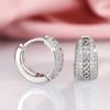 Light Hollow Out Synthetic Zirconia Hoop Earrings for Women High Quality Casual Earrings Anniversary Jewelry Accessories