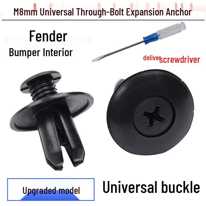 Plastic Clip Screw for Car Bumper, Door, and Fender