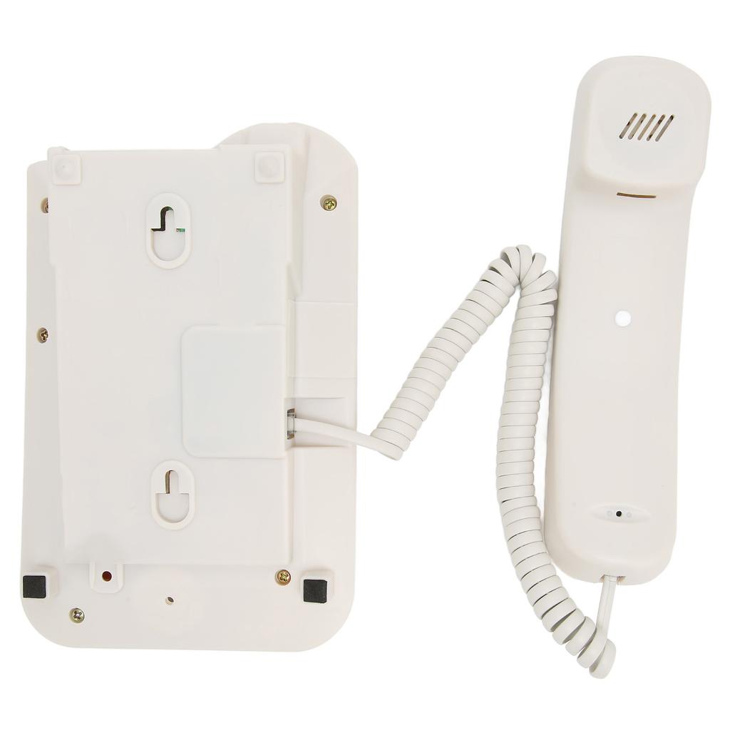 Tischtelefon Anrufer-ID Wandhalterung Minimalistisch Kabelgebundenes Haustelefon für Zuhause Hotel Telefonleitung