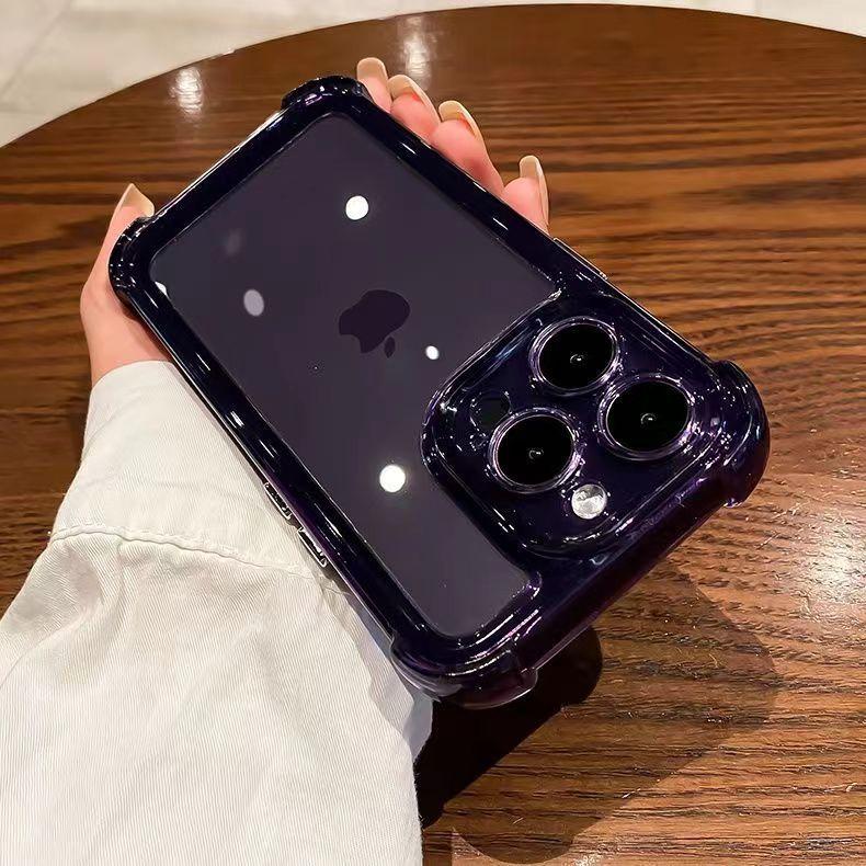 

IPhone 16 Four-corner Anti-fall Airbag Protection Transparent Cover Suitable for Apple 15pro Mobile Phone Case 13/14 Acrylic iPhone7P/8P