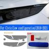 Folie Protectoare Fumurie Neagră Transparentă TPU Autocolant Transparent pentru Faruri Auto Honda Civic Generația a 10-a 2016- Accesorii