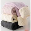 Cotton Pants Female Padded and Thickened Winter Outside Wearing De Down Bottoming Pants High Waist Lamb's Wool Warm Pants